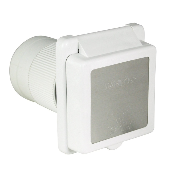 Marinco 50A 125/250V STANDARD RV POWER INLET - 6353ELRV