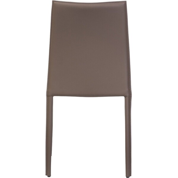 Baxton Studio Rockford Taupe Bonded Leather Upholstered Dining Chair, PK2 - 119-6659