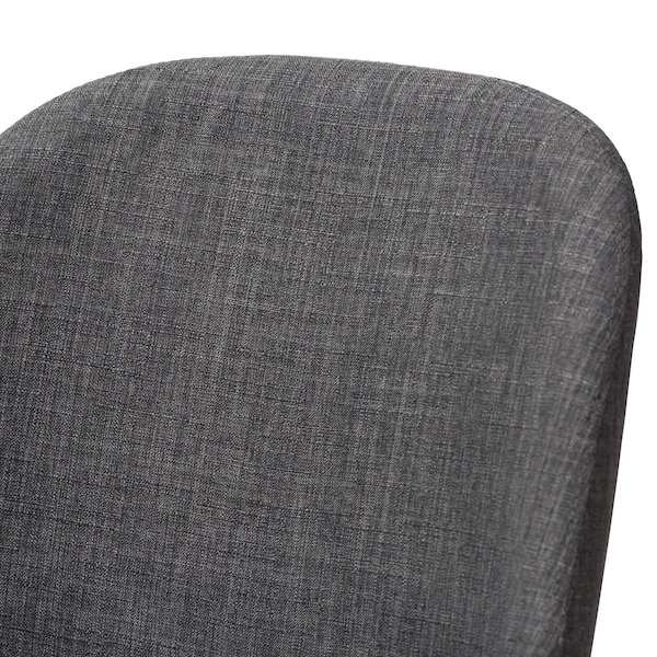 Baxton Studio Cody Dark Grey Upholstered Walnut Finished Wood Dining Chair, PK2 - 144-7942