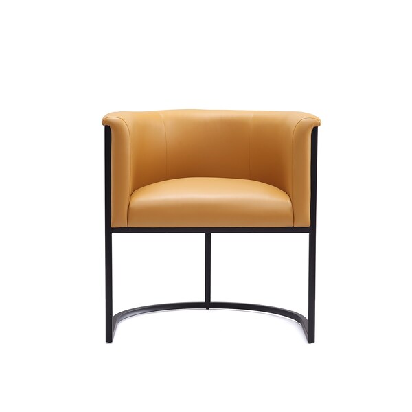 Manhattan Comfort Cosmopolitan Dining Chair in Saddle and Black - DC044-SA