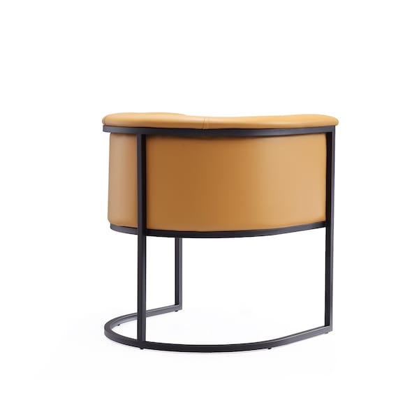 Manhattan Comfort Cosmopolitan Dining Chair in Saddle and Black - DC044-SA