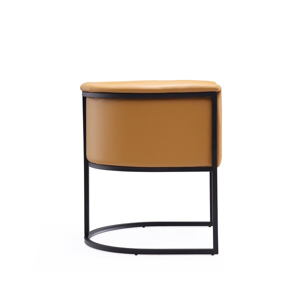 Manhattan Comfort Cosmopolitan Dining Chair in Saddle and Black - DC044-SA