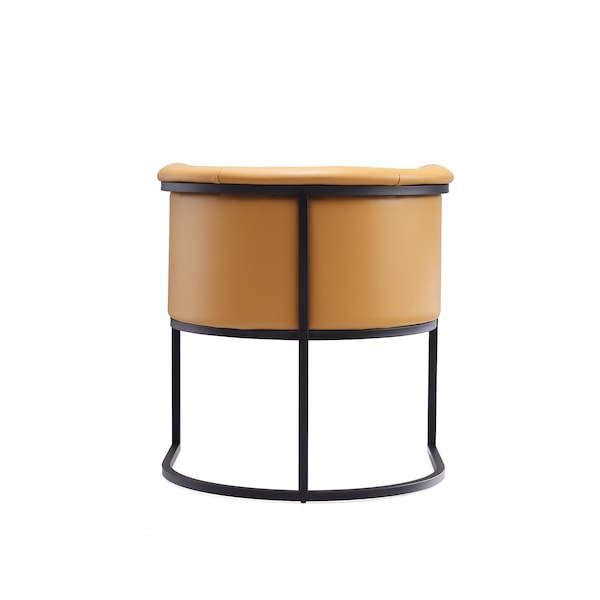 Manhattan Comfort Cosmopolitan Dining Chair in Saddle and Black - DC044-SA