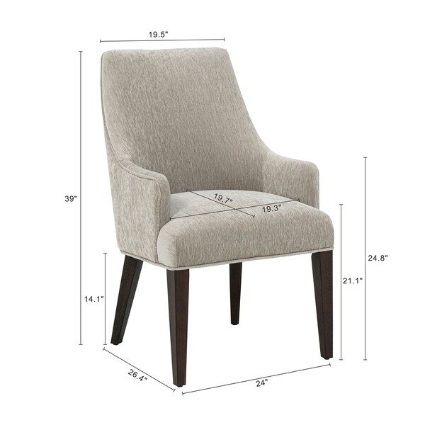 Manhattan Comfort Beever Dining Armchair in Taupe - DC103AR-TP