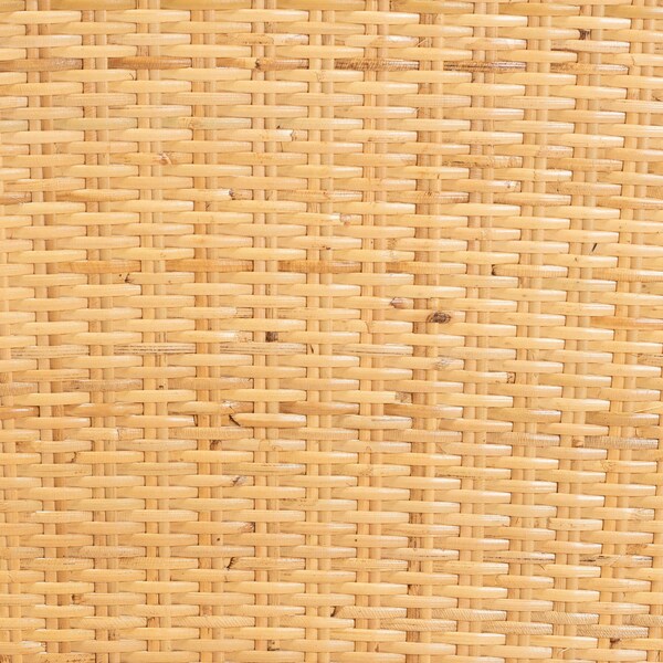 Baxton Studio Monaco Modern Bohemian Oak Brown Finished Mahogany Wood and Natural Rattan Dining Chair - 228-13100-ZORO