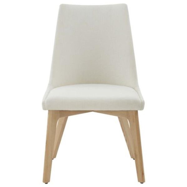 Safavieh 20.5 x 18.1 x 19.5 in. Sandralynn Linen Dining Chair, Ivory & Natural - SFV5059A