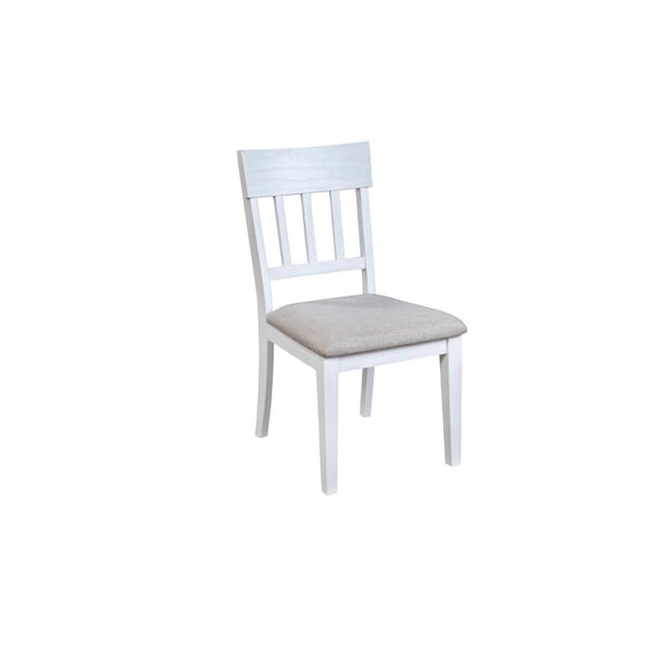 Alpine Furniture Donham Side Chairs, Mystic White - 3737WHT-02