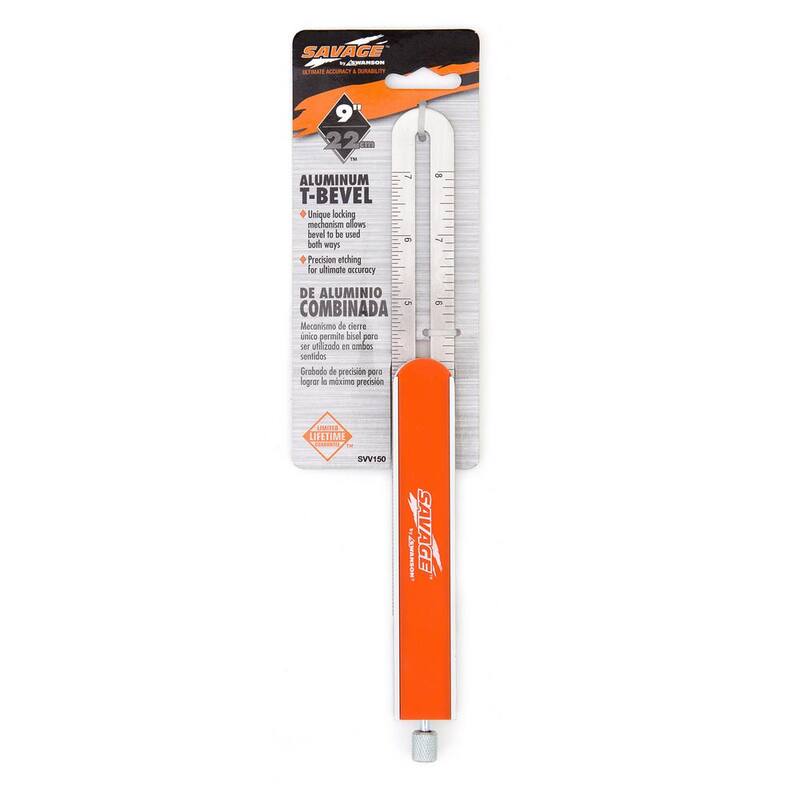 Swanson 9 in. T-Bevel with Metal Knob - SVV150