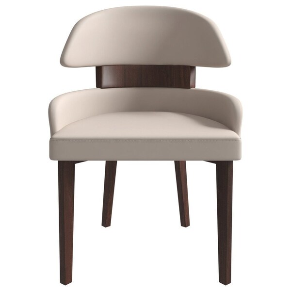 Leisuremod Ethos Collection Modern Wooden Dining Chair in Taupe - EDC50TP