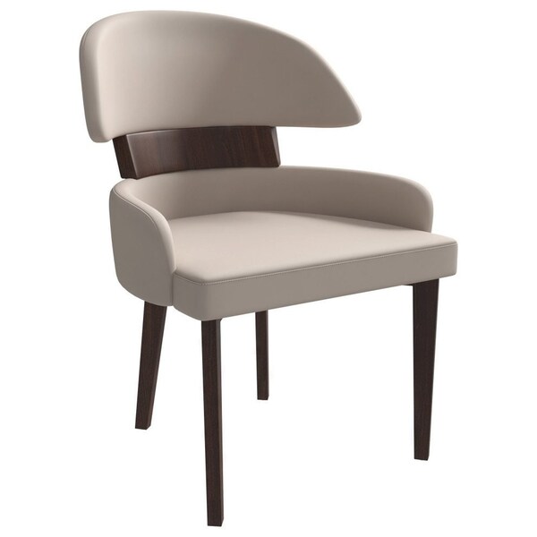 Leisuremod Ethos Collection Modern Wooden Dining Chair in Taupe - EDC50TP