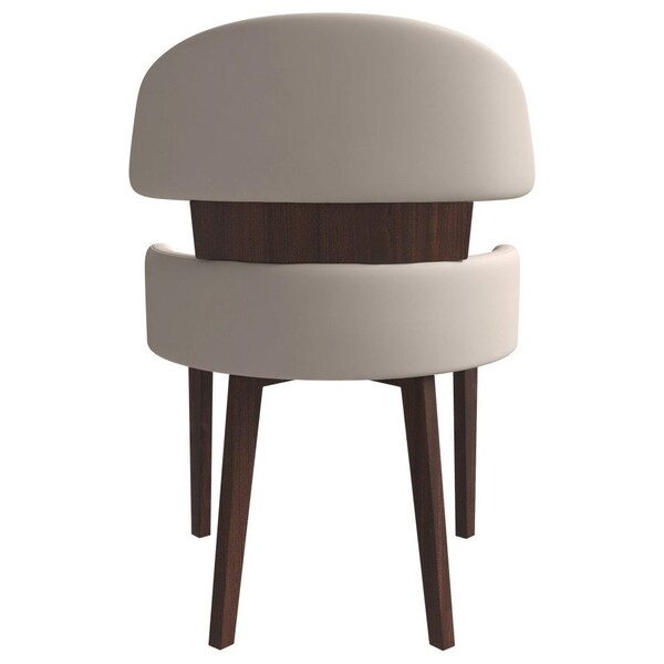 Leisuremod Ethos Collection Modern Wooden Dining Chair in Taupe - EDC50TP