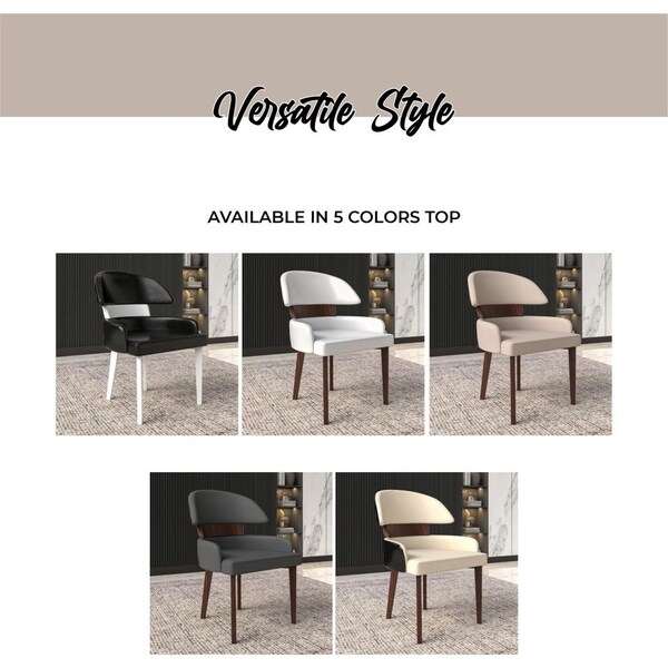 Leisuremod Ethos Collection Modern Wooden Dining Chair in Taupe - EDC50TP