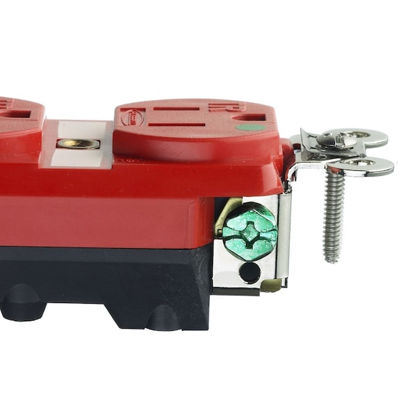 Hubbell 15A Duplex Receptacle 125VAC 5-15R RD - HBL8200SGRA