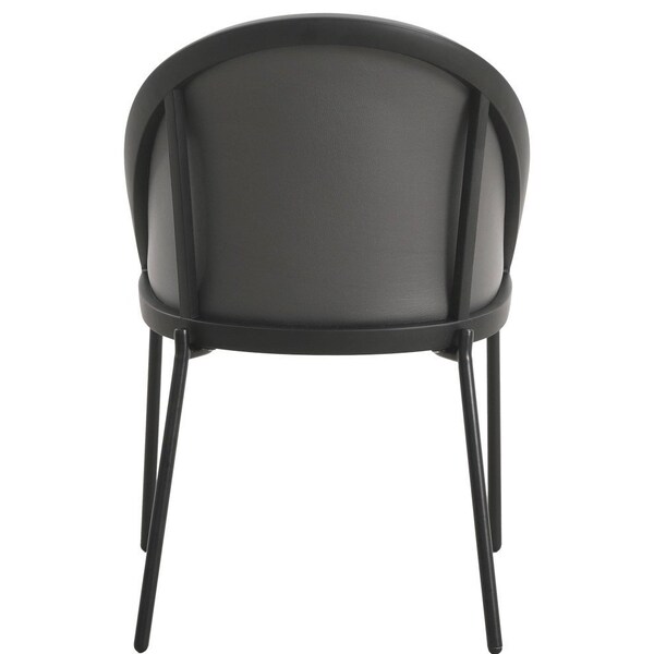 Leisuremod Urbane Collection Modern Dining Chair in Charcoal, 4PK - UC21CH4