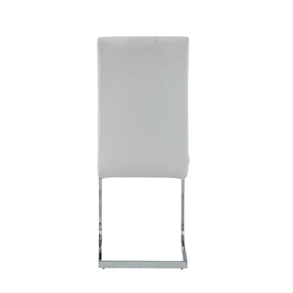 Global Furniture Usa Contemporary Fabric, PU D915 3 White Dining Chairs - 2978