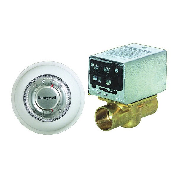 Honeywell Home BUILDER PACK, V8043E1012 3/4" SWEAT WITH END SWITCH AND T87K1007 - Y496B1024