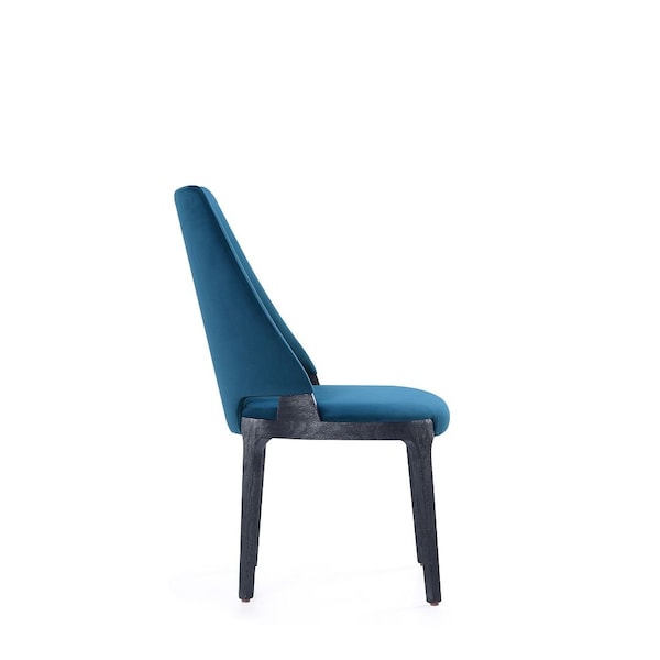 Manhattan Comfort Kara Dining Side Chair in Blue- Set of 2 - DC057-BL