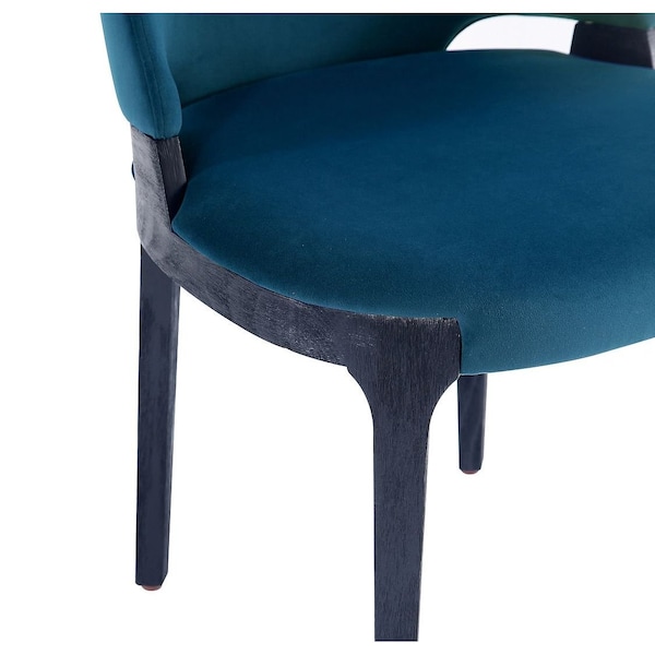 Manhattan Comfort Kara Dining Side Chair in Blue- Set of 2 - DC057-BL