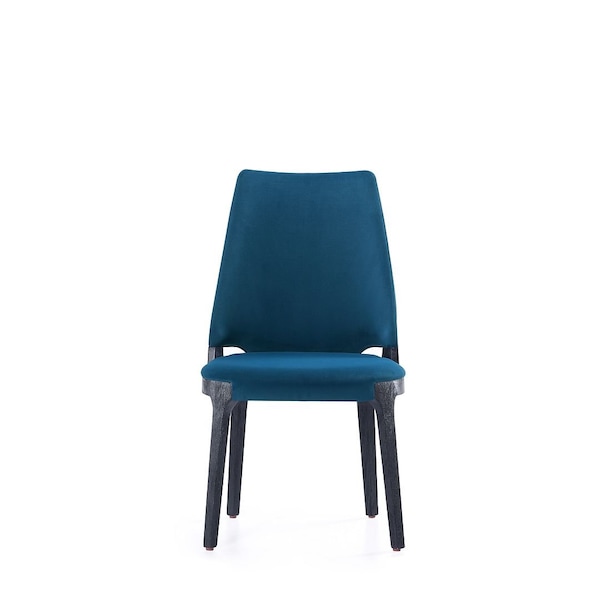 Manhattan Comfort Kara Dining Side Chair in Blue- Set of 2 - DC057-BL
