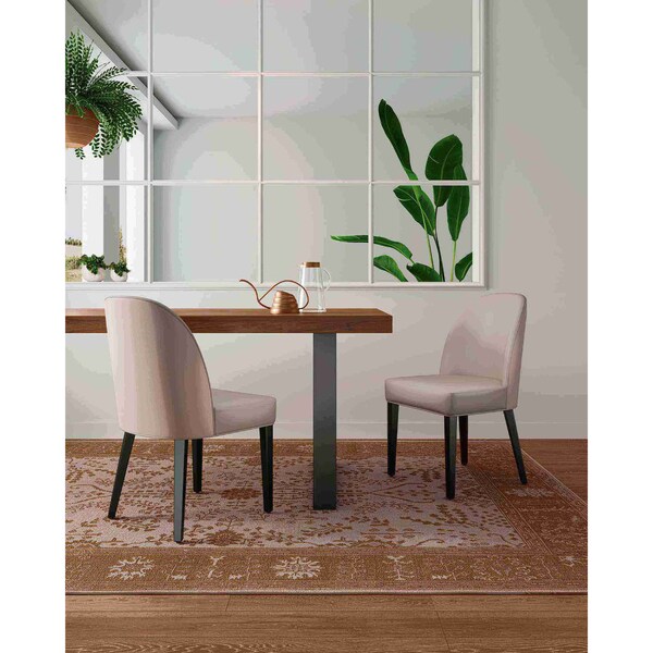 Manhattan Comfort Hillman Dining Chair in Light Grey- Set of 2 - DC087-LG