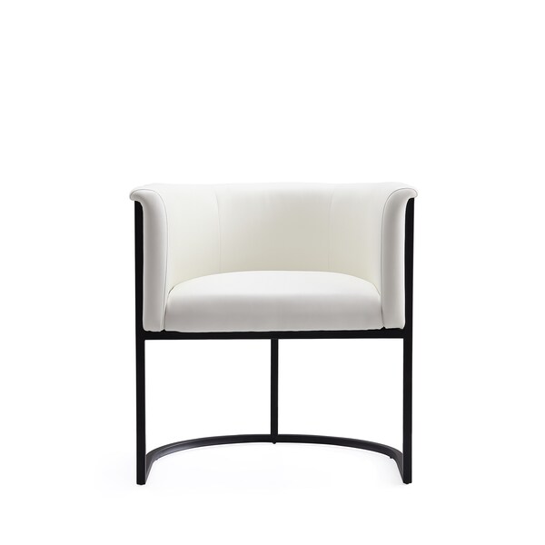 Manhattan Comfort Cosmopolitan Dining Chair in White and Black - DC044-WH