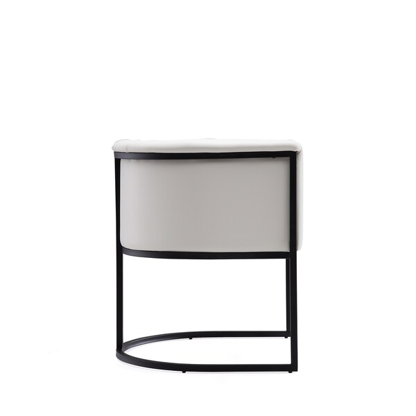 Manhattan Comfort Cosmopolitan Dining Chair in White and Black - DC044-WH