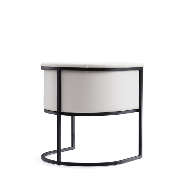 Manhattan Comfort Cosmopolitan Dining Chair in White and Black - DC044-WH