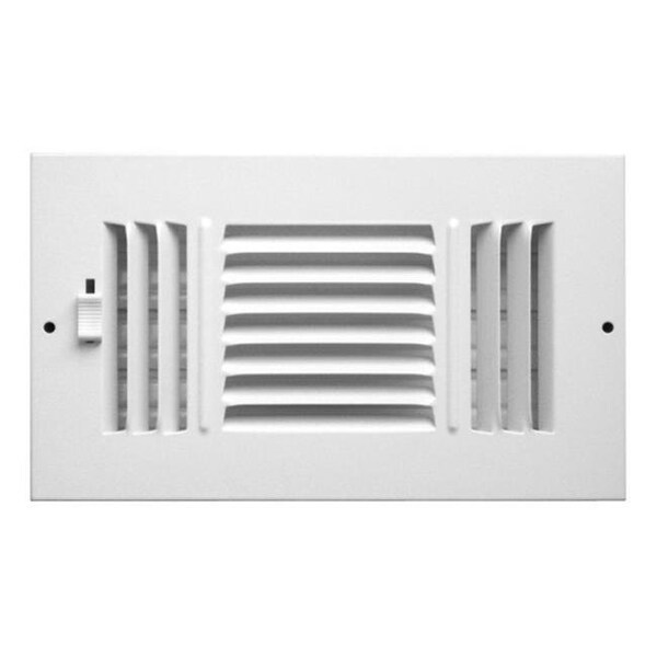 Greystone Greystone C103M08X04 3-Way Sidewall Ceiling Register  8 x 4 in. - 4302287