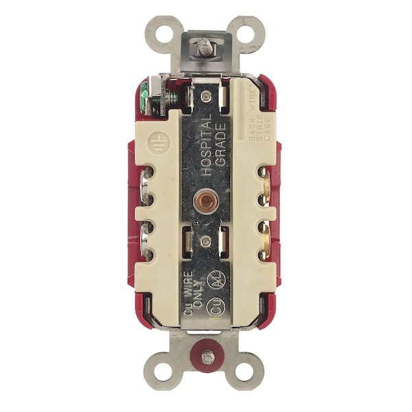 Hubbell 15A Duplex Receptacle 125VAC 5-15R RD - HBL8200RED