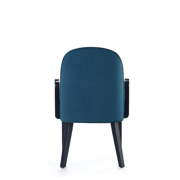 Manhattan Comfort Hillman Dining Side and Arm Chairs in Light Blue - Set of 6 - 4-DC087-BL