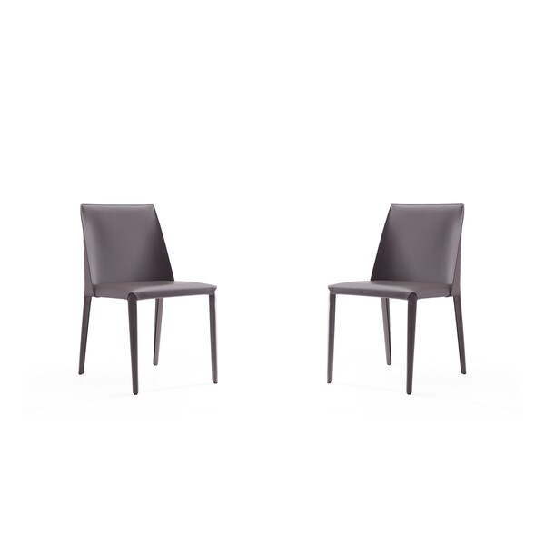 Manhattan Comfort Paris Dining Chair in Grey (Set of 2) - DC032-GY