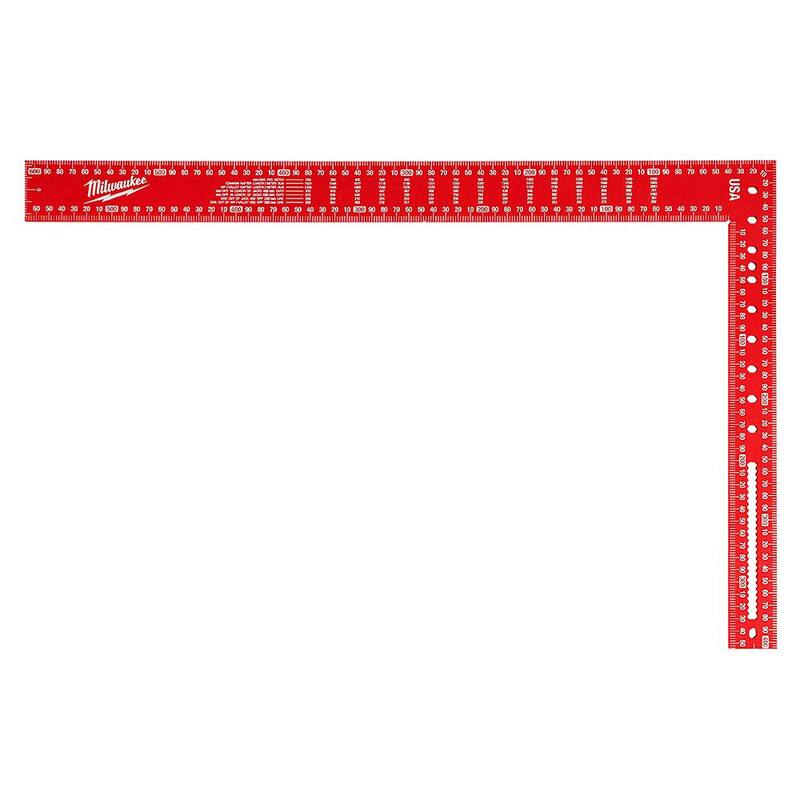 Milwaukee 400 mm x 600 mm Aluminum Framing Square - MLSQ124