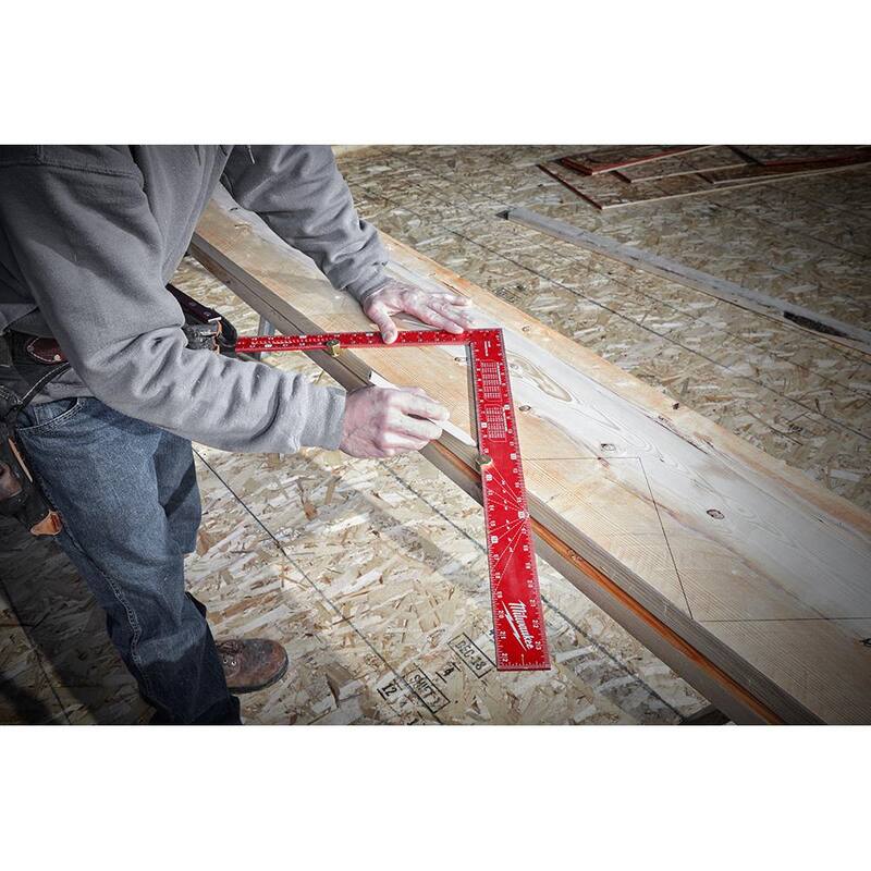 Milwaukee 400 mm x 600 mm Aluminum Framing Square - MLSQ124