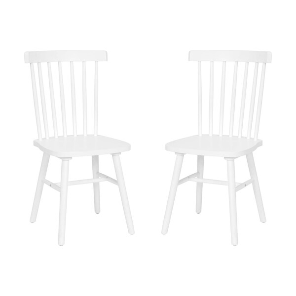 Flash Furniture White Commercial Wooden Spindle Back Chairs, PK 2 - ZH-8101WR-WH-2-GG