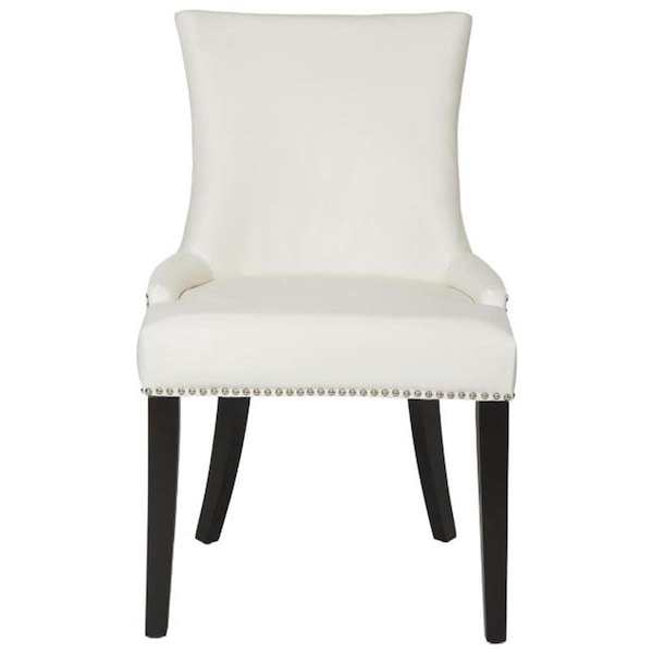 Safavieh Lester White Leather Dining Chair- 36.4 x 24.8 x 22 in., 2PK - MCR4709N-SET2