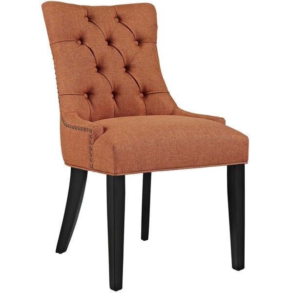 Modway Furniture 36 H x 22 W x 25 L in. Regent Fabric Dining Chair, Orange - EEI-2223-ORA