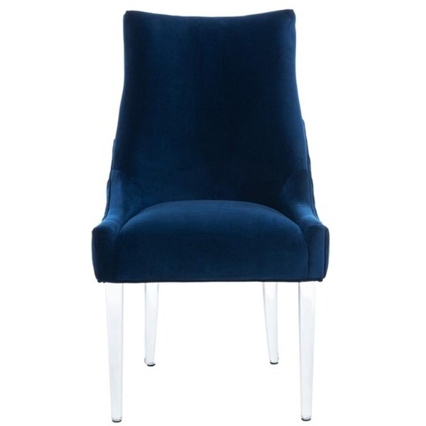 Safavieh De Luca Acrylic Leg Dining Chair, Navy - KNT4106C