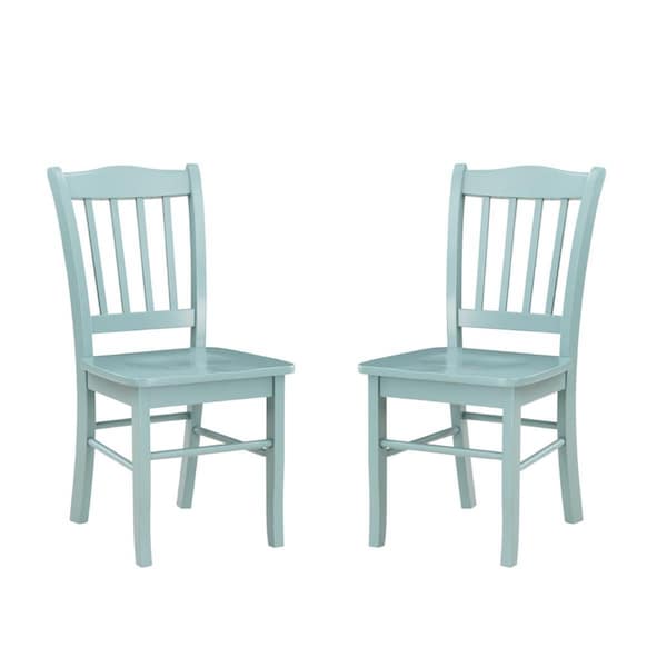 Boraam 21 x 36 x 17 in. Colorado Dining Chairs, Blue - Set of 2 - 30736
