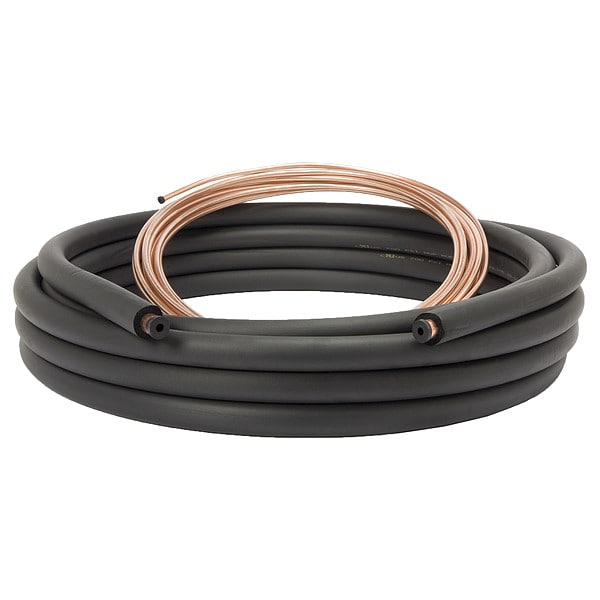 Streamline Refrigerant Line Set, 1 1/8 x 3/8, L 50 Ft - 61820500