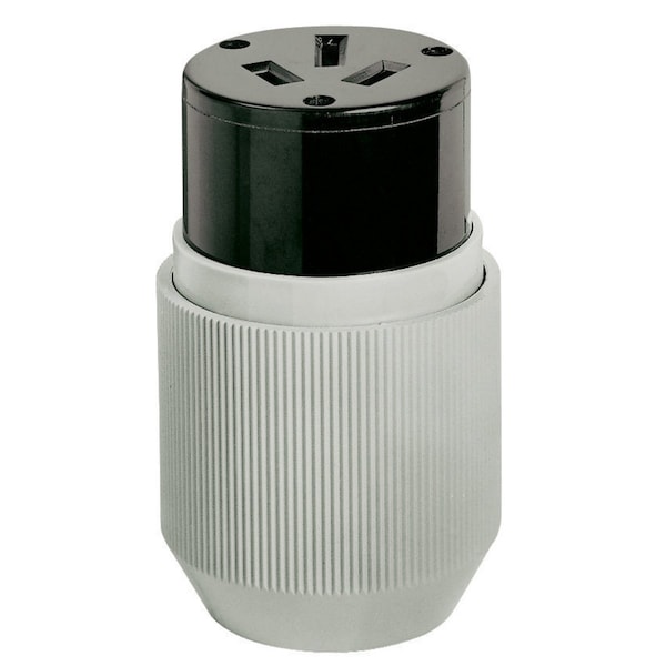 Bryant Straight Blade Device, Female Connector, HD, Straight, 50A 125/250V, 3-Pole 3-Wre Non Grndng, 10-50R - 7516NC