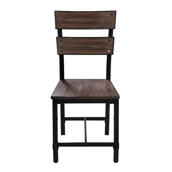 Acme Wooden Armless Side Chair in Oak, 2PK - ER-0211OAK