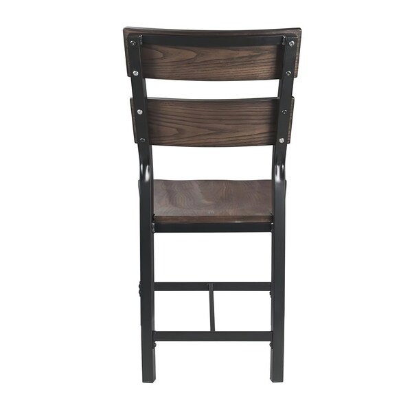 Acme Wooden Armless Side Chair in Oak, 2PK - ER-0211OAK