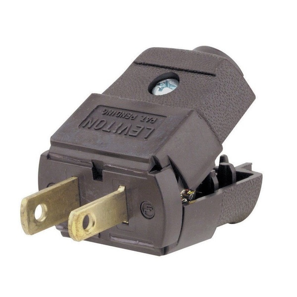 Leviton Leviton Residential Thermoplastic Straight Blade Plug 1-15P 20-16 AWG 2 Pole 2 Wire - C20-00101-00P