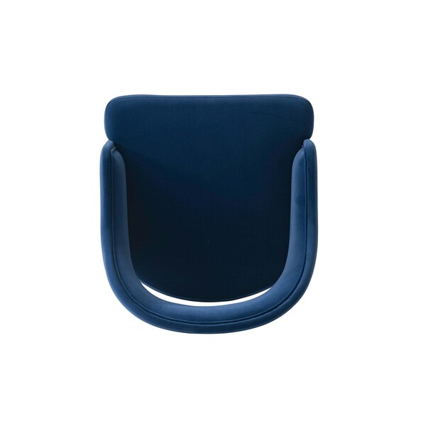 Manhattan Comfort Carrington Dining Armchair in Midnight Blue - DC089AR-BL