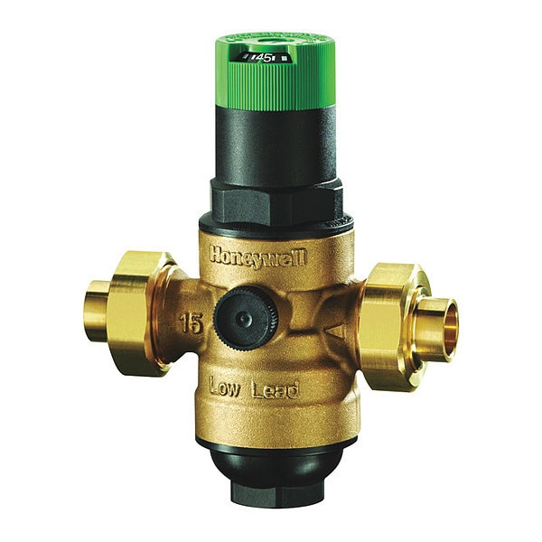 Honeywell Home DS06 "DIALSET" LOW LEAD PRESSURE REGULATING VALVE, 1/2" - DS06-100-SUS-LF