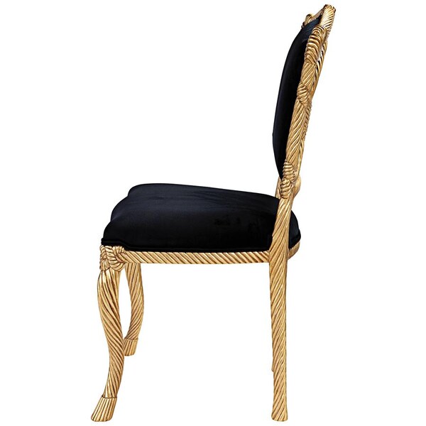 Design Toscano Chateau de Compiegne Rope and Tassel Carved Chairs - AF951605