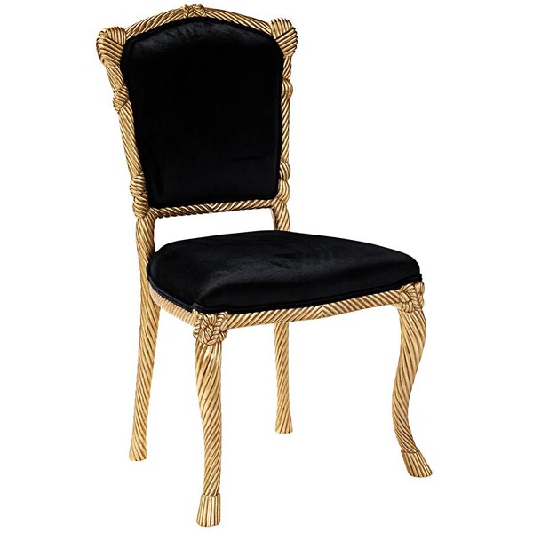 Design Toscano Chateau de Compiegne Rope and Tassel Carved Chairs - AF951605