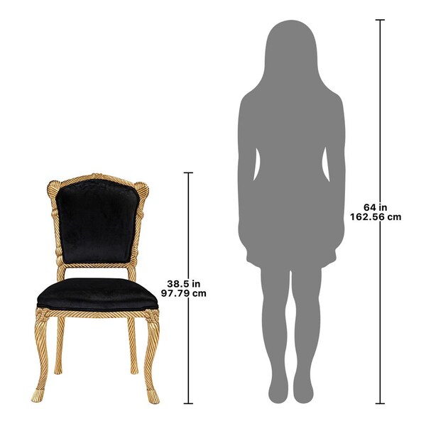 Design Toscano Chateau de Compiegne Rope and Tassel Carved Chairs - AF951605