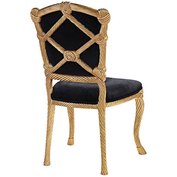 Design Toscano Chateau de Compiegne Rope and Tassel Carved Chairs - AF951605