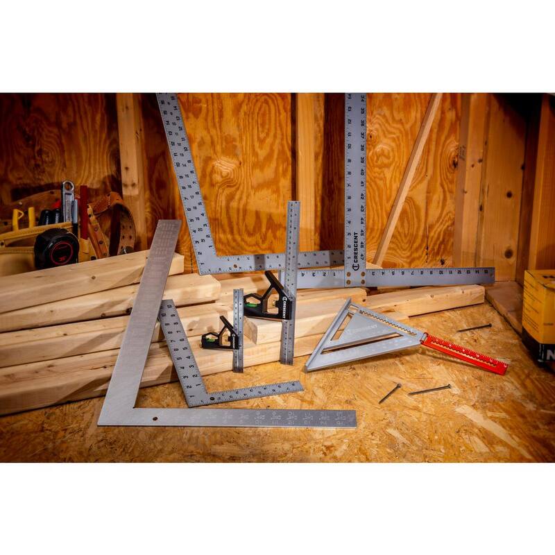 Crescent 16 in. x 24 in. Hi-Viz Aluminum Rafter Square - L1624RS